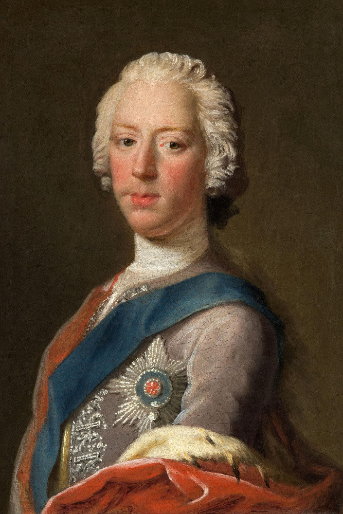 Princ Karel Edward Stuart na portrétu od Allana Ramsaye z roku 1745.
