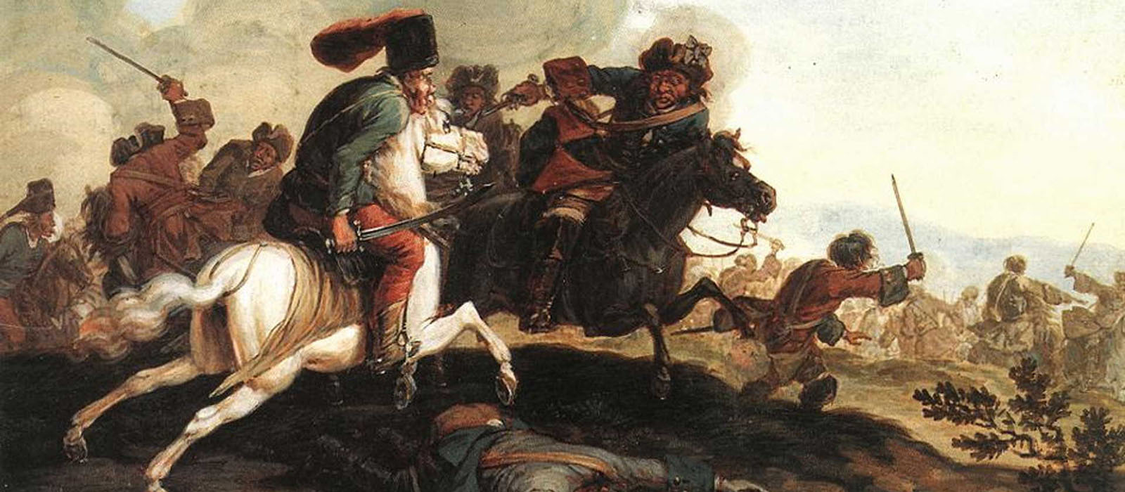 Kuruci v bitvě s habsburskou armádou