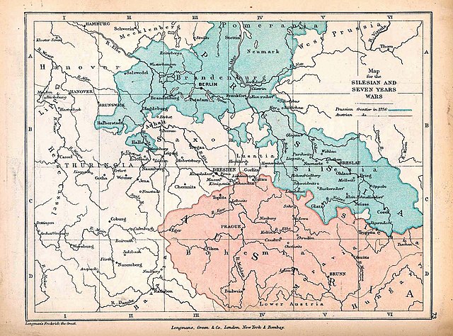 Část Slezska získané Pruskem po první slezské válce