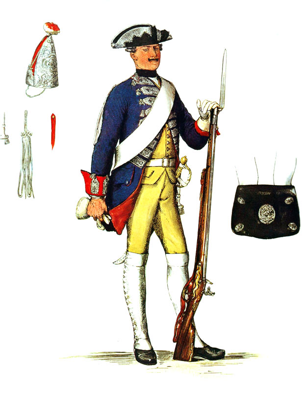 Pruský voják pluku Leibgarde
