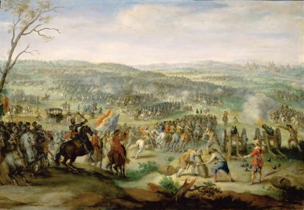 Bělohorská bitva na plátně Pietera Snayerse ze 17. století