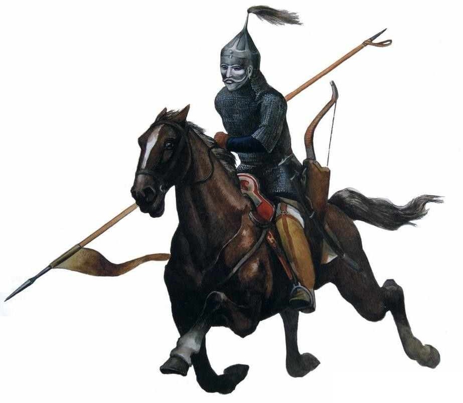 Lehčí kumánský jezdec 13. a počátku 14. století