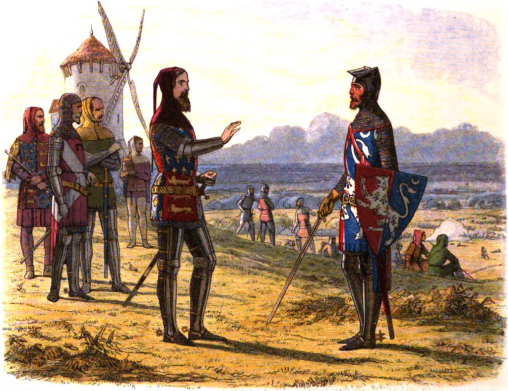 Edward III. odmítá poskytnout pomoc svému synovi
